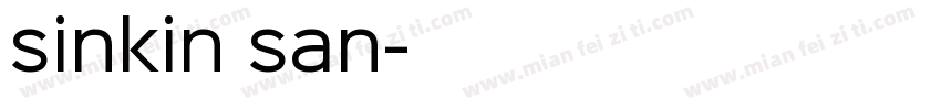 sinkin san字体转换